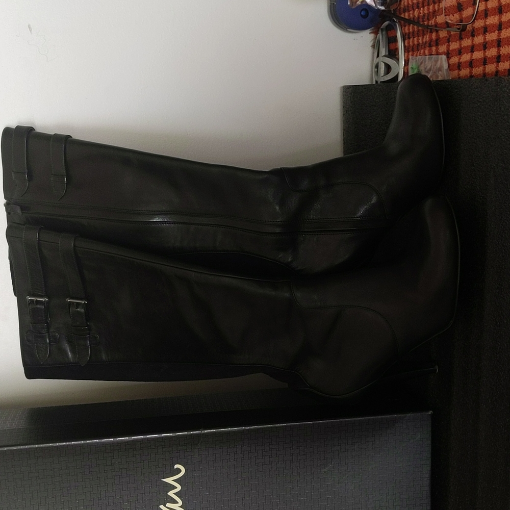 Cole Haan Nike Air Jalisa Tall 9B Black Boot